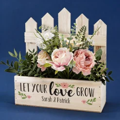Let your love grow - Pflanzkorb zur Hochzeit mit Ihren Wunschnamen