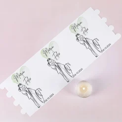 Lichthülle - Brautpaar - als Tischdeko zur Hochzeit mit Namen und Datum