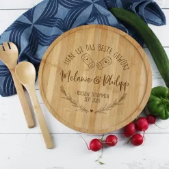 Liebe ist das beste Gewürz - XXL Salatschüssel zur Hochzeit oder zum Einzug