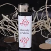 Liebes-Feuerzeug zur Hochzeit mit romantischen Aufkleber