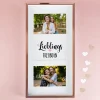 Lieblings... Bilderrahmen mit zwei Fotos und Wunschtext