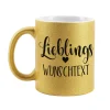 Lieblings - Glitzertasse mit Ihrem Wunschtext