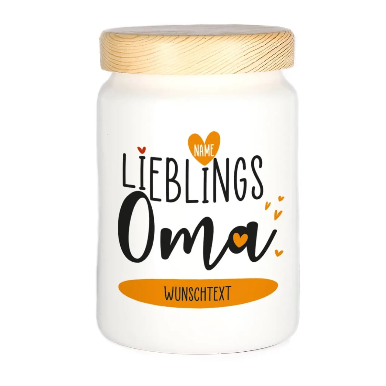 Lieblingsoma - Geschenkdose mit Name, Wunschtext