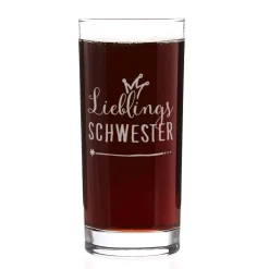 Lieblings... Trinkglas mit Wunschgravur