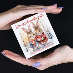 4 Lindorkugeln in persönlicher Verpackung - Süße Weihnachtsgrüße