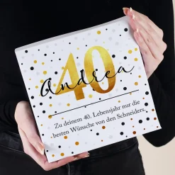32 Lindt Mini Pralinen alkoholfrei zum Geburtstag mit Name, Alter und Wunschtext