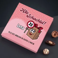 Lindt Pralinen für Alte Schachteln mit Wunschdaten personalisiert | Lustiges Geschenk zum Geburtstag
