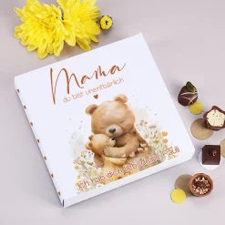 Lindt Pralinen 'Mama du bist unentbärlich' personalisiert mit Wunschtext | Geschenk zum Muttertag