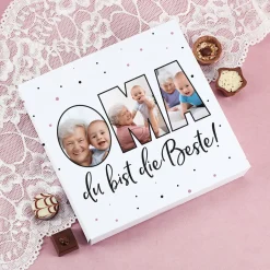 Lindt Pralinen mit 3 Fotos für die beste Oma
