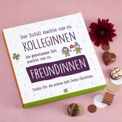Lindt Pralinen mit Spruch - Geschenk zum Abschied für Kolleginnen