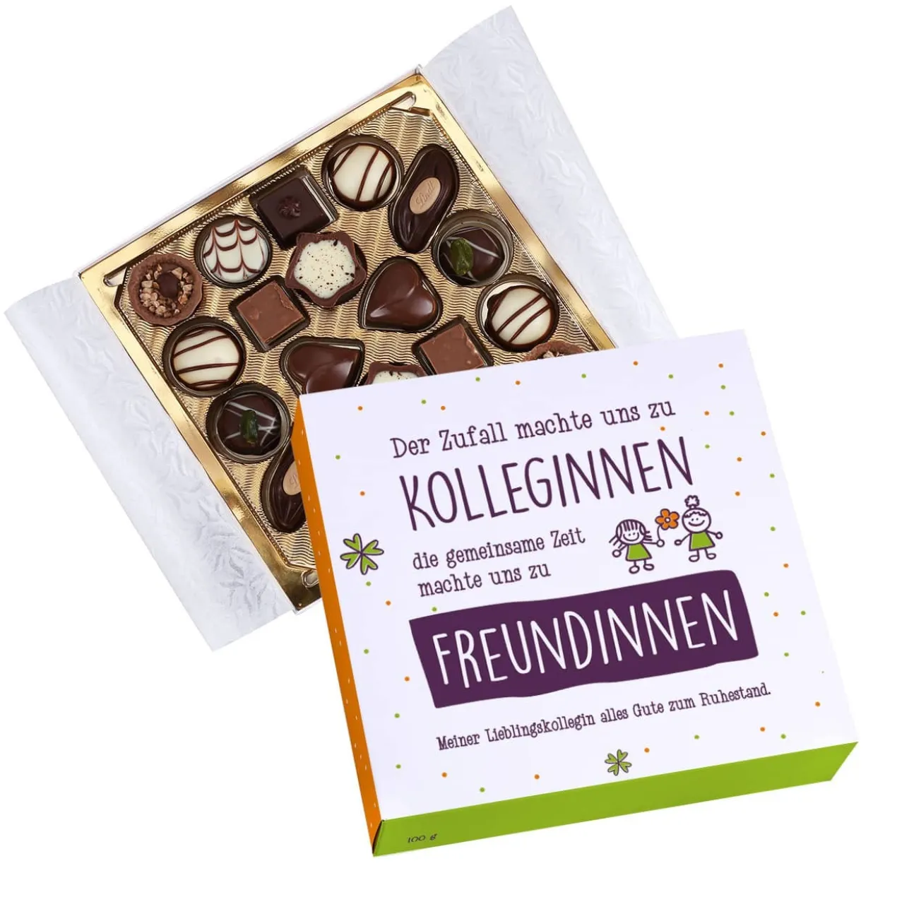 Lindt Pralinen mit Spruch - Geschenk zum Abschied für Kolleginnen