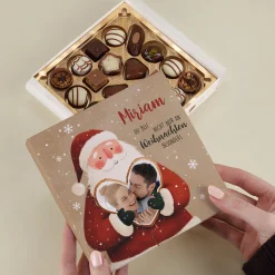 Lindt Pralinen mit Weihnachtsmann-Motiv personalisiert mit Foto & Name | Geschenk zu Weihnachten