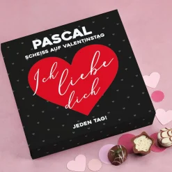 Lindt Pralinen - Scheiß auf Valentinstag... mit Name & Farbauswahl
