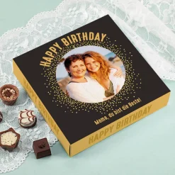 Lindt Pralinen zum Geburtstag mit Foto und Wunschtext