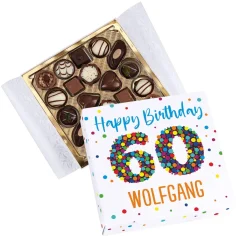 Lindt Pralinen zum 60. Geburtstag mit Namensaufdruck