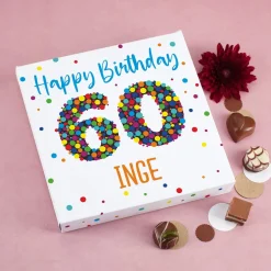 Lindt Pralinen zum 60. Geburtstag mit Namensaufdruck