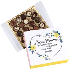 Lindt Pralinen zum Muttertag - Liebe Mama - mit Blumen