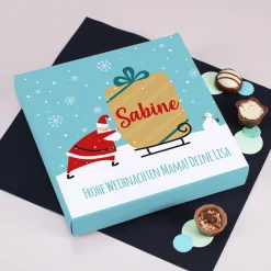 Lindt-Pralinen zu Weihnachten mit Ihrem Wunschtext, 100 g