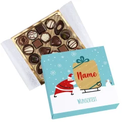 Lindt-Pralinen zu Weihnachten mit Ihrem Wunschtext, 100 g