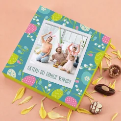 Lindt süße Ostergrüße mit Ihrem Foto und Text, 100g