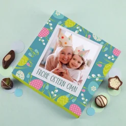 Lindt süße Ostergrüße mit Ihrem Foto und Text, 100g