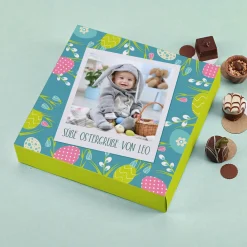 Lindt süße Ostergrüße mit Ihrem Foto und Text, 100g