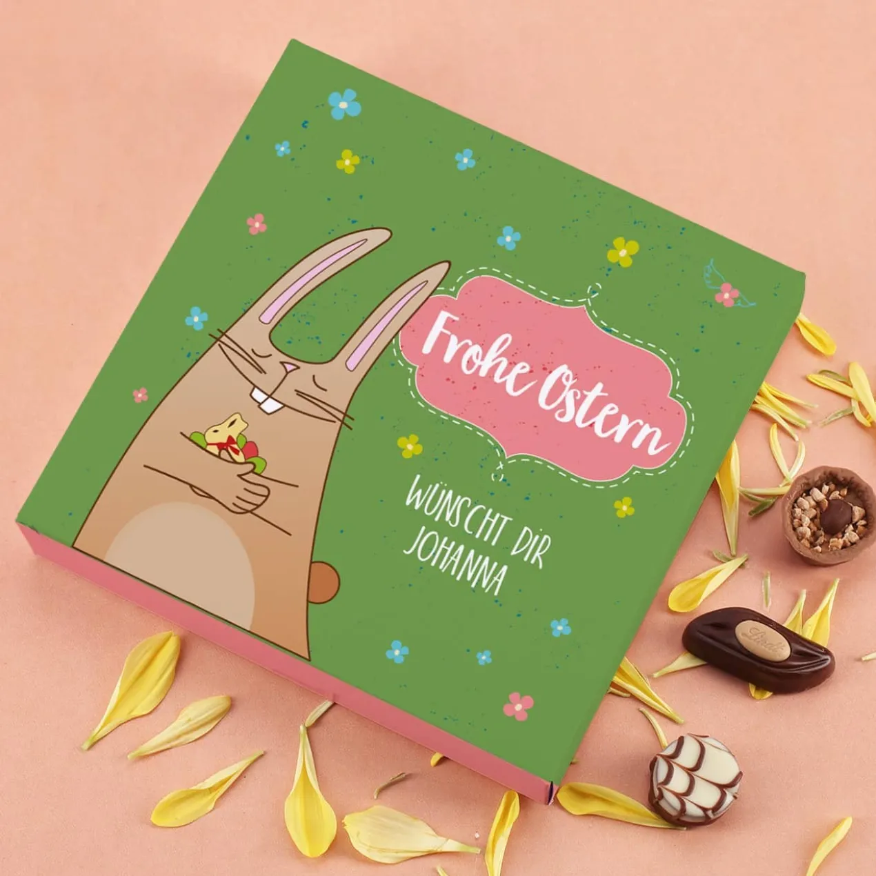 Lindt süße Ostergrüße mit Ihrem Wunschtext, 100 g