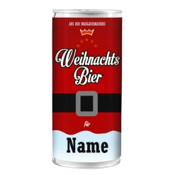 1 Liter Weihnachtsbier mit Wunschname - die vollmundige Geschenkidee