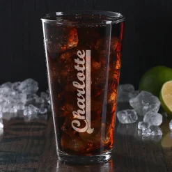 Longdrink-Glas mit Wunschnamen