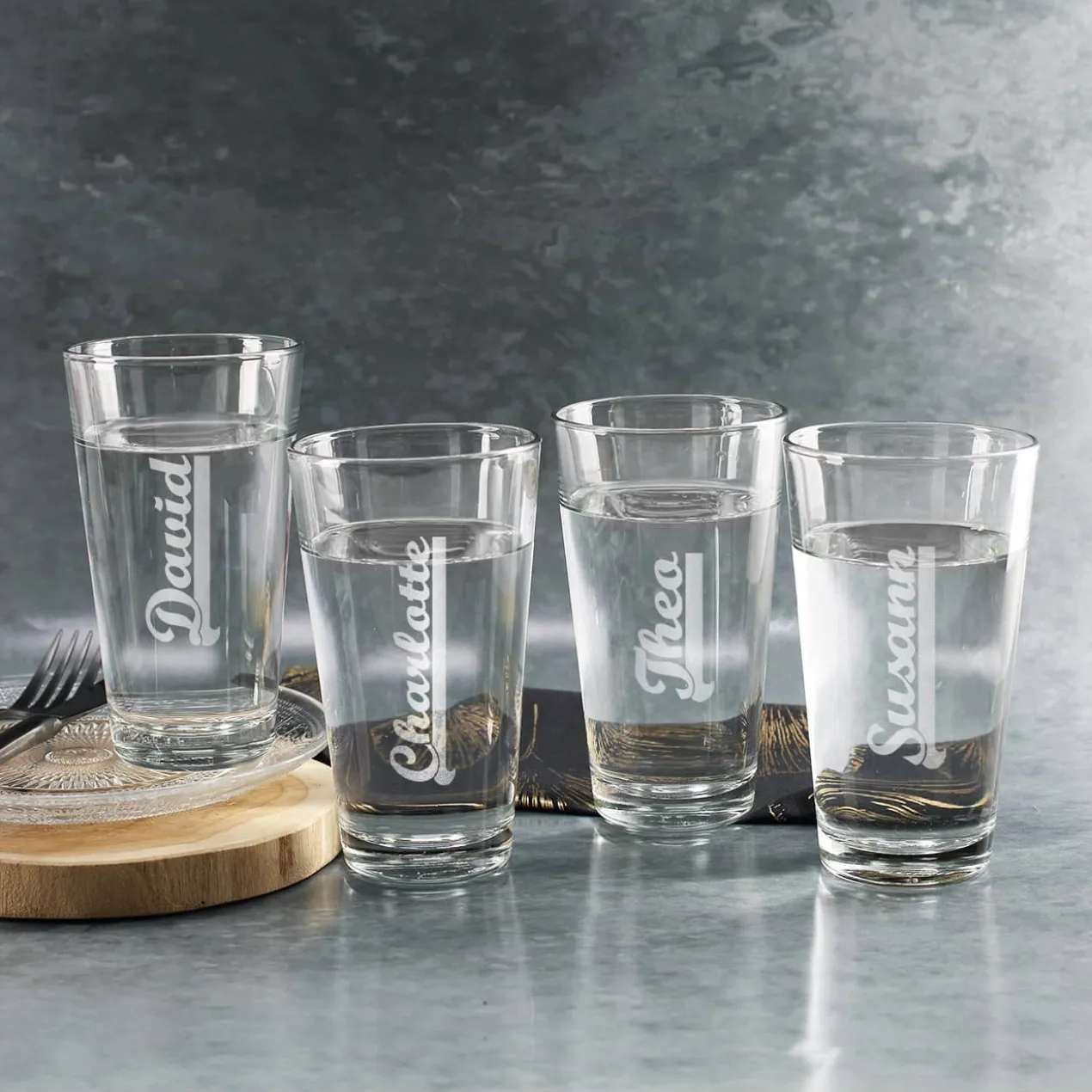 Longdrink-Glas mit Wunschnamen