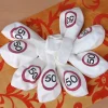 8 Luftballons Verkehrsschild 50