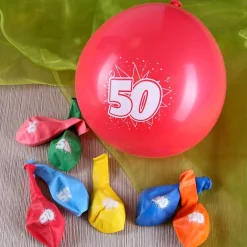 8 Luftballons zum 50. Geburtstag