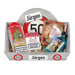 Lustiger Geschenkkorb - Verkehrszeichen - mit Füllung zum Geburtstag
