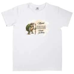 Lustiges T-Shirt zum Geburtstag personalisiert mit Name | 'Zu alt um jung zu sterben'