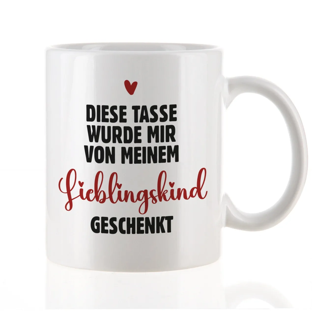 Lustige Tasse für Mama 'vom Lieblingskind geschenkt' | Geschenk für Mütter zum Muttertag & Geburtstag