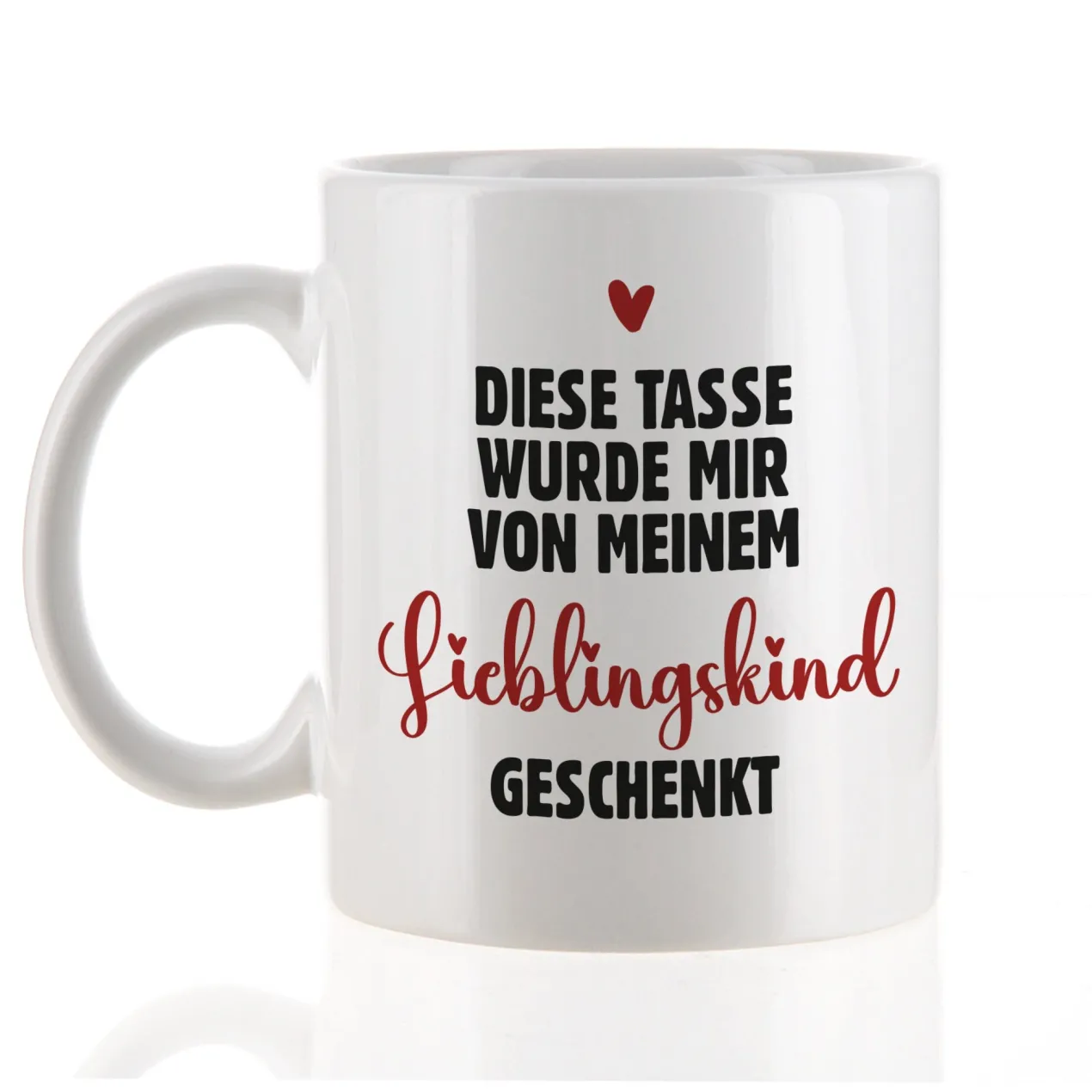 Lustige Tasse für Mama 'vom Lieblingskind geschenkt' | Geschenk für Mütter zum Muttertag & Geburtstag