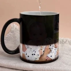Magic Tasse mit 4 Fotos und Wunschtext