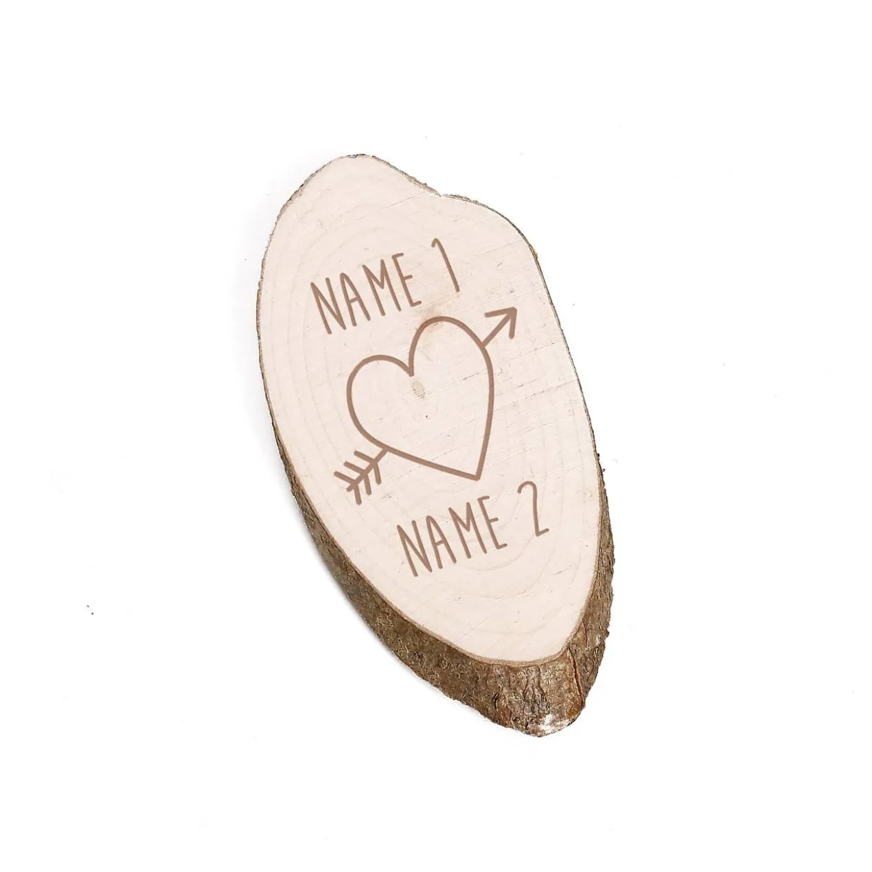 Magnet mit Herzmotiv und Ihren Wunschnamen