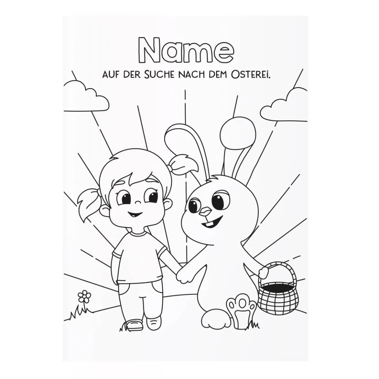 Malheft zu Ostern für Mädchen und Jungen