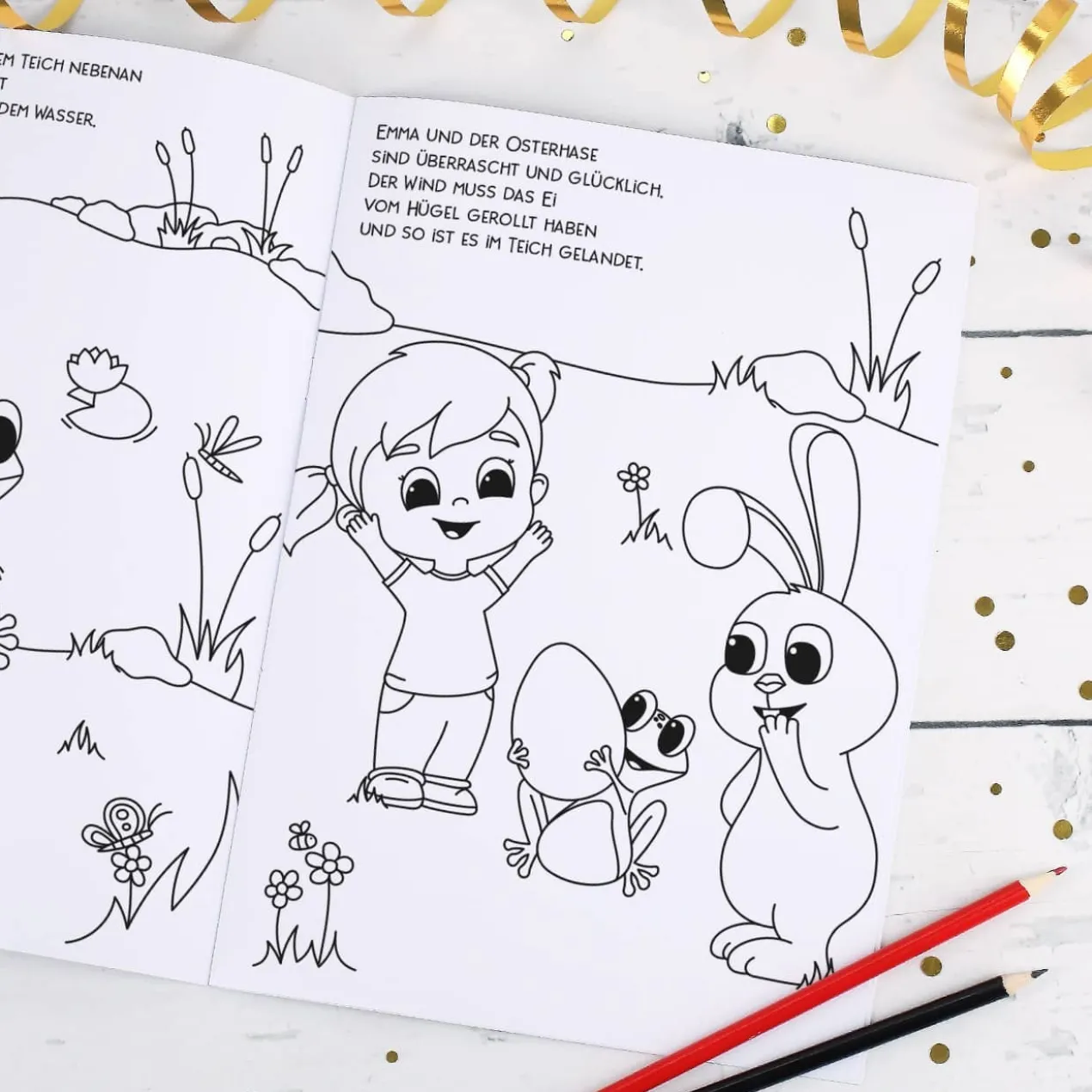 Malheft zu Ostern für Mädchen und Jungen