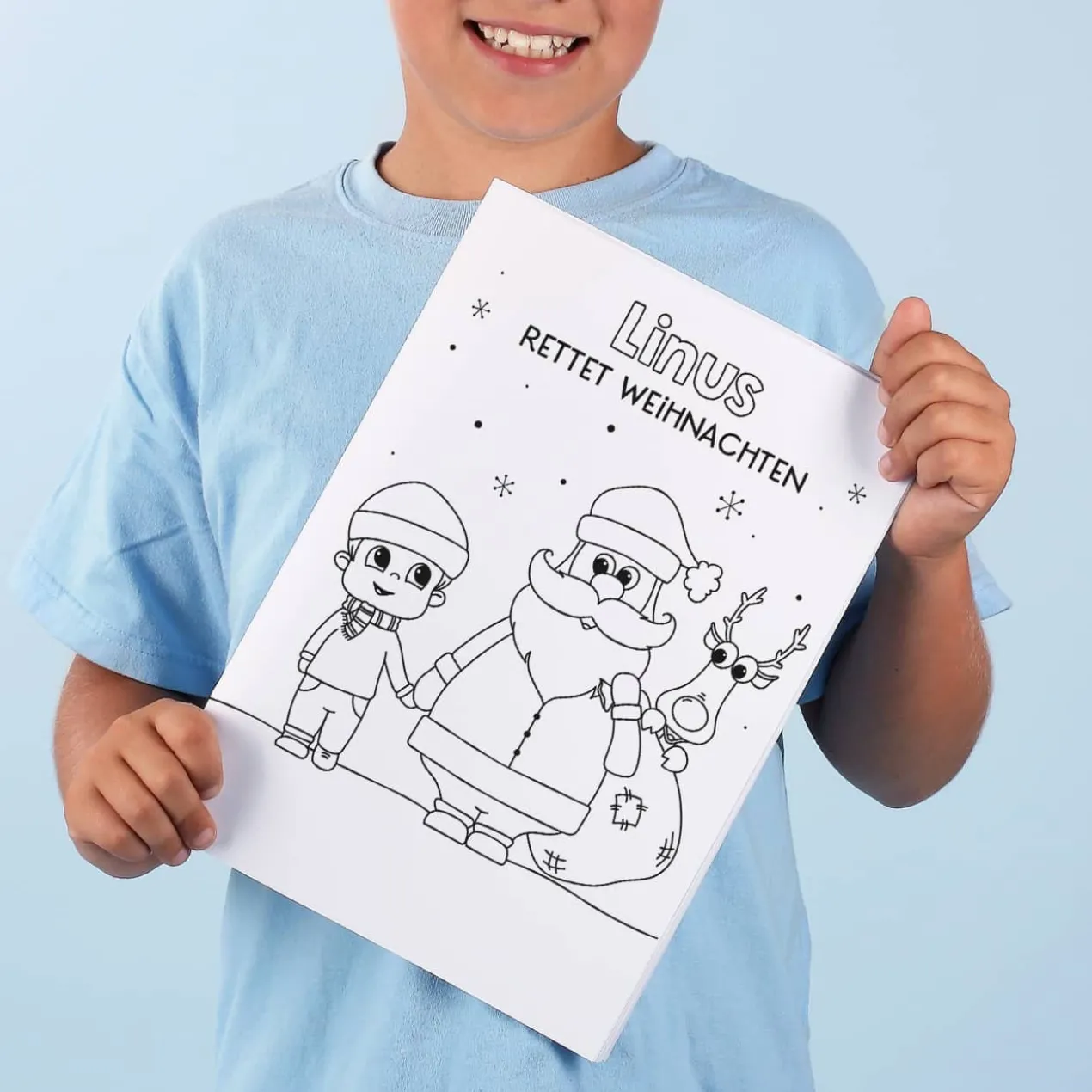 Malheft zu Weihnachten für Mädchen und Jungen