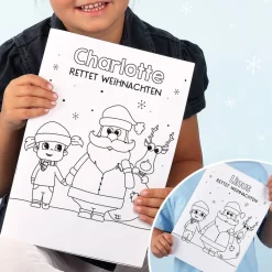 Malheft zu Weihnachten für Mädchen und Jungen