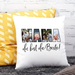 Mama du bist die Beste! - Fotokissen zum Muttertag
