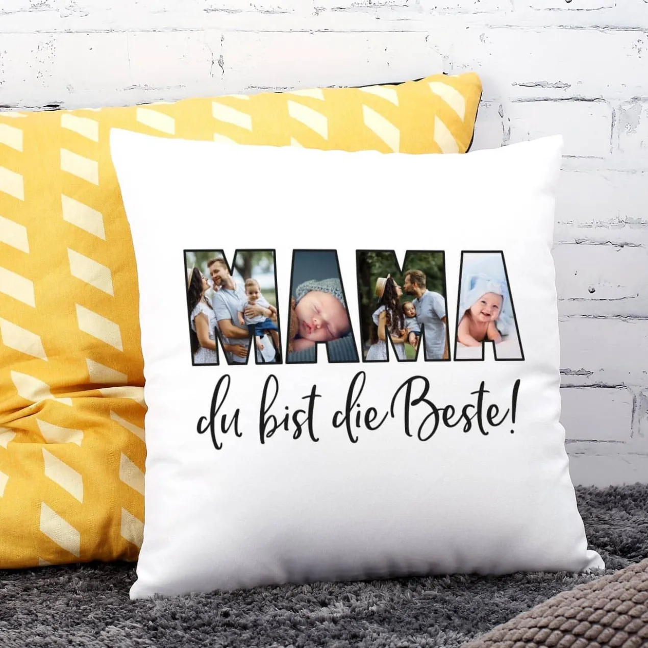 Mama du bist die Beste! - Fotokissen zum Muttertag
