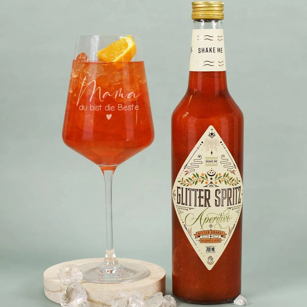 Mama du bist unentbärlich - Glitter Spritz Set zum Muttertag