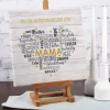 Mama - Leinwand mit Herz & Wunschtext 30x30cm
