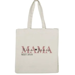 Mama seit - geräumiger Shopper aus Baumwolle