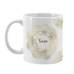 Mandala Tasse mit Name zu Ramadan