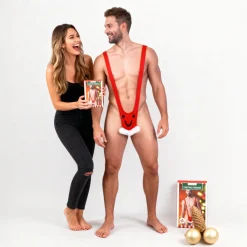 Mankini zu Weihnachten | Herrenbadeanzug in 2 Varianten