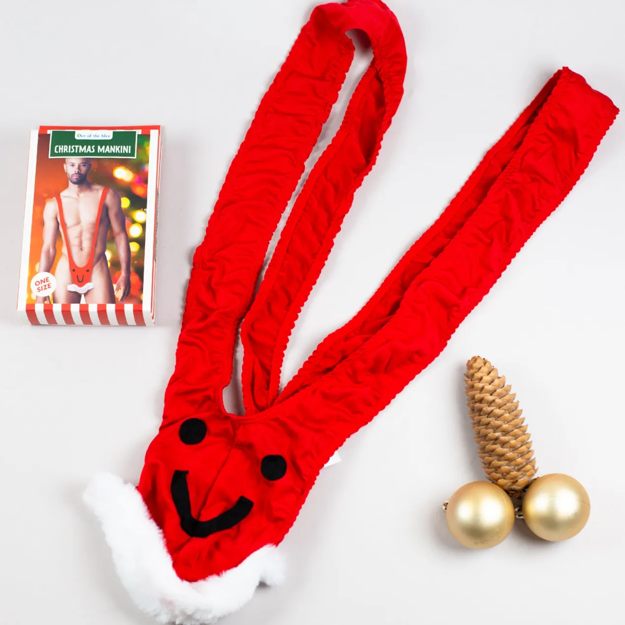 Mankini zu Weihnachten | Herrenbadeanzug in 2 Varianten